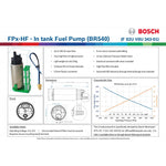 Bosch 540 l/h Intank fuel pump